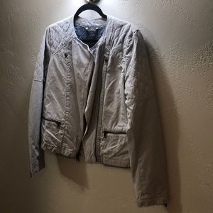 GAP stone grey motojacket.